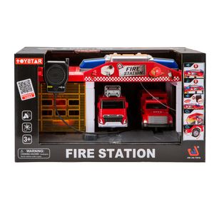 Toystar Fire Station Playset with Sound and Lights 32.5cm